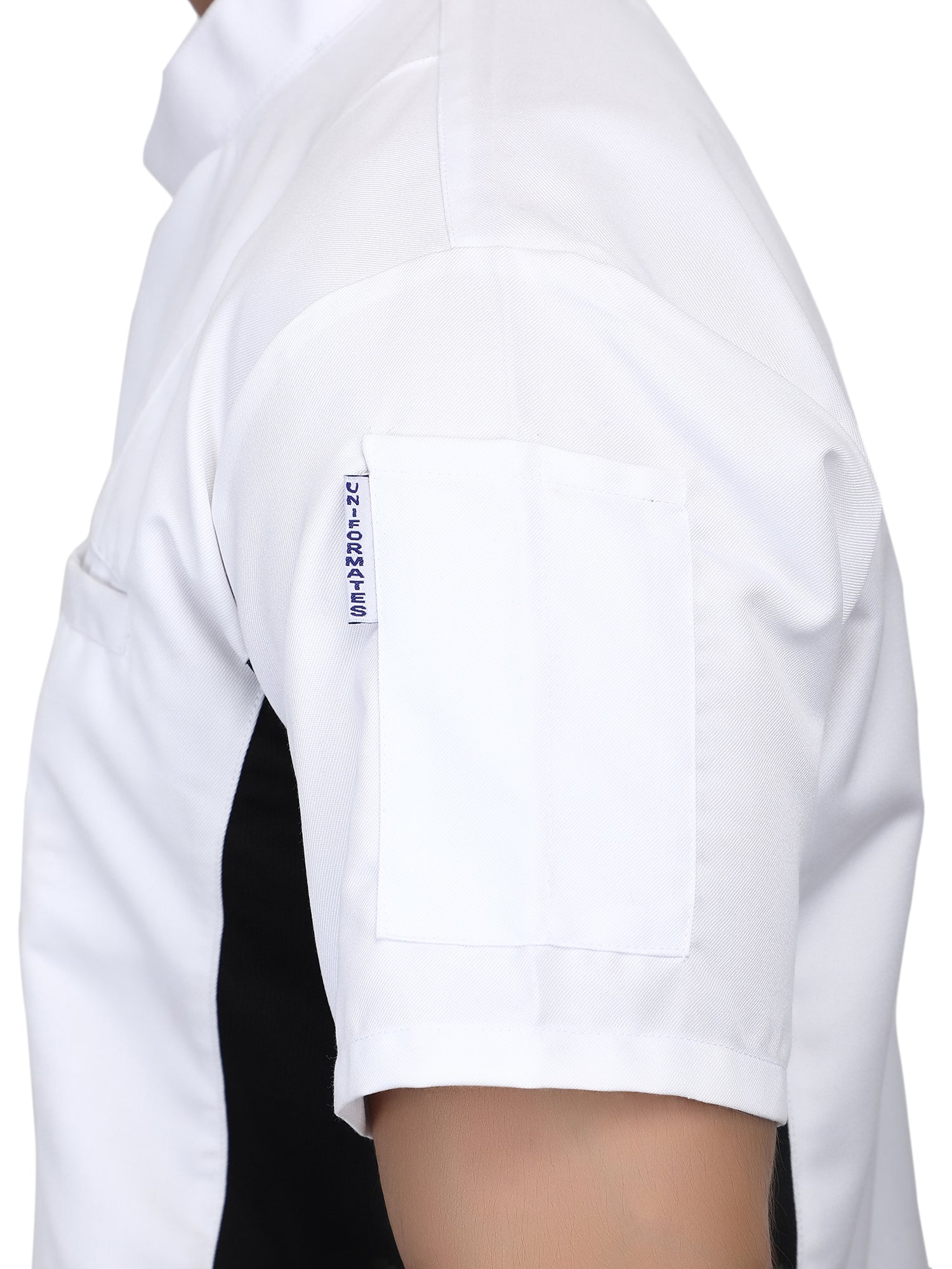 Short Sleeves side Mesh Vented Chef Coat Jacket Uniform Unisex for Food Service, Caterers, Bakers and Culinary Professional